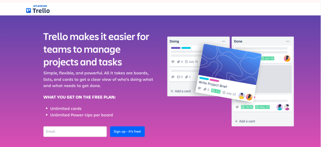 Trello ai tool user interface